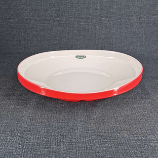 P1369-10.5S Assiette ovale de 13,8 pouces de haut