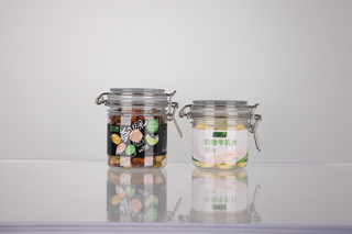Pot de Kilner de récipient hermétique de forme de boule avec le pot de caution de fil de couvercle de serrure de fermoir