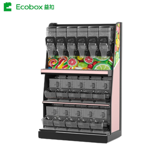 Ecobox EK-026-3 solution d'affichage pour étagères à grains courts sans LED supérieure